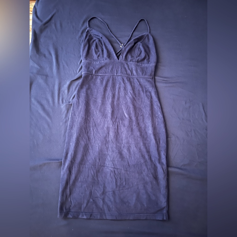 Navy blue mini dress